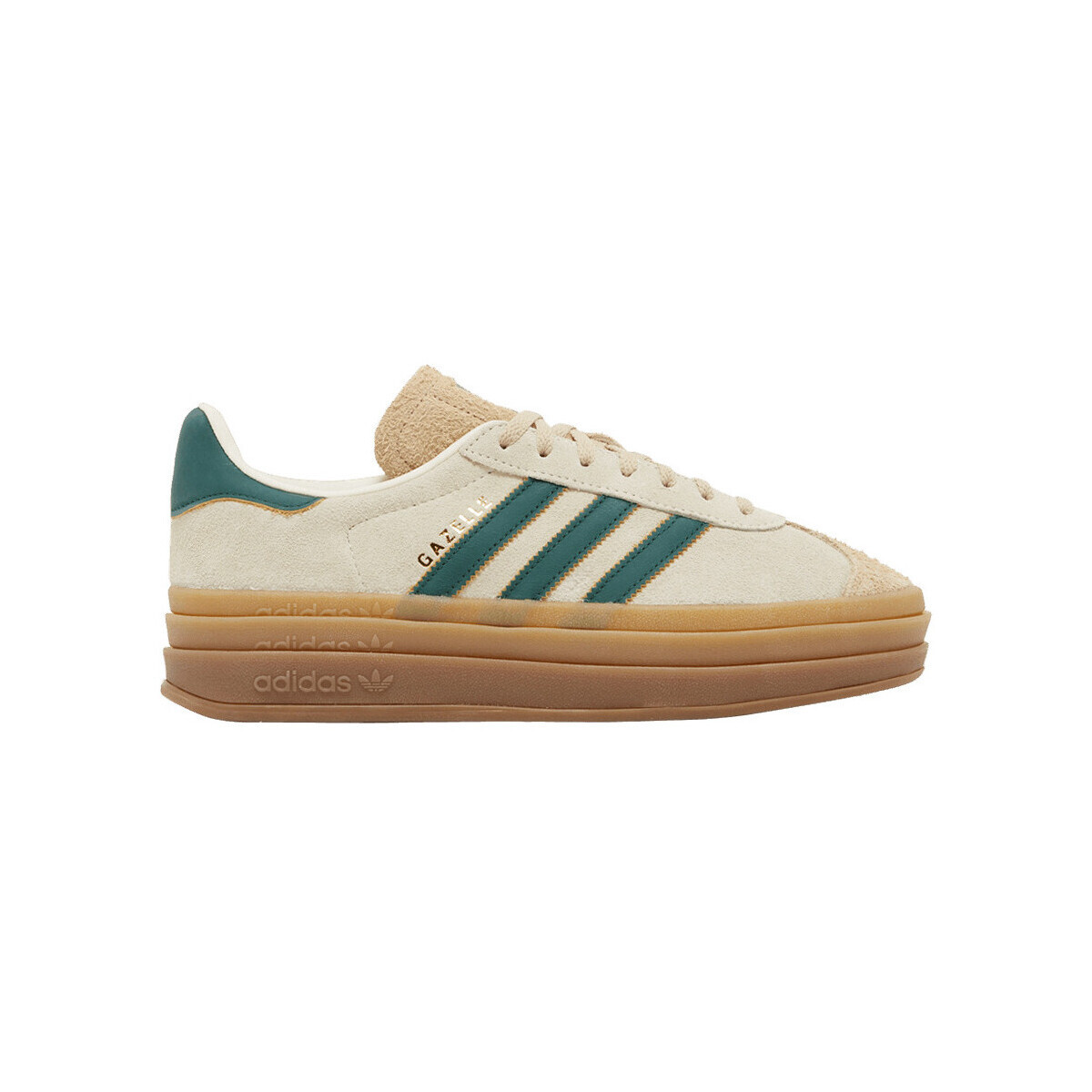 adidas  Gazelle Bold Magic Beige Collegiate Green (Women's)  Béžová