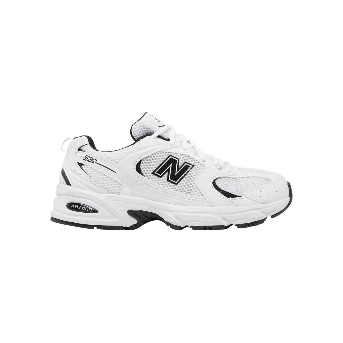 New Balance  530 White Black Details  Bílá