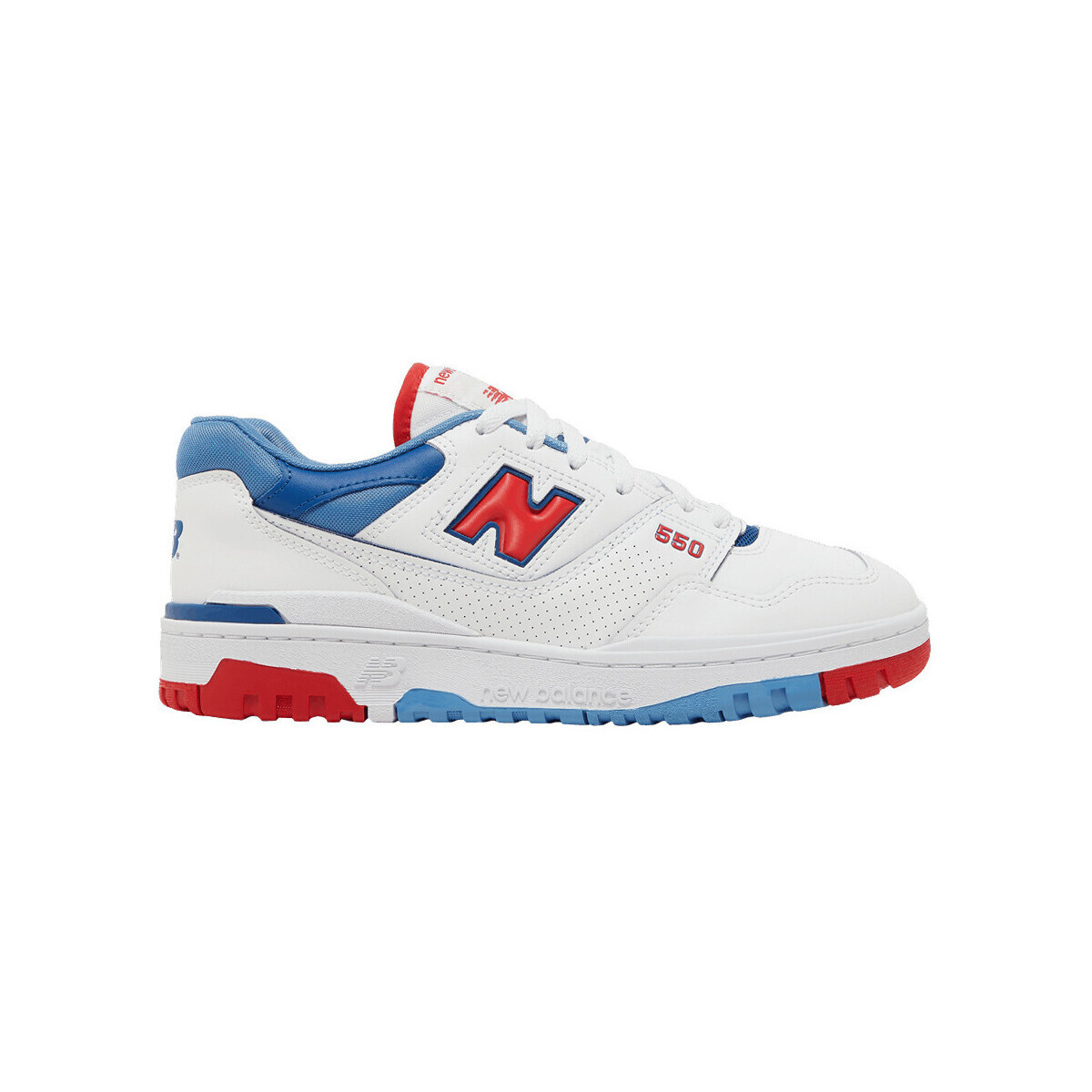 New Balance  550 White True Red Atlantic Blue  Bílá