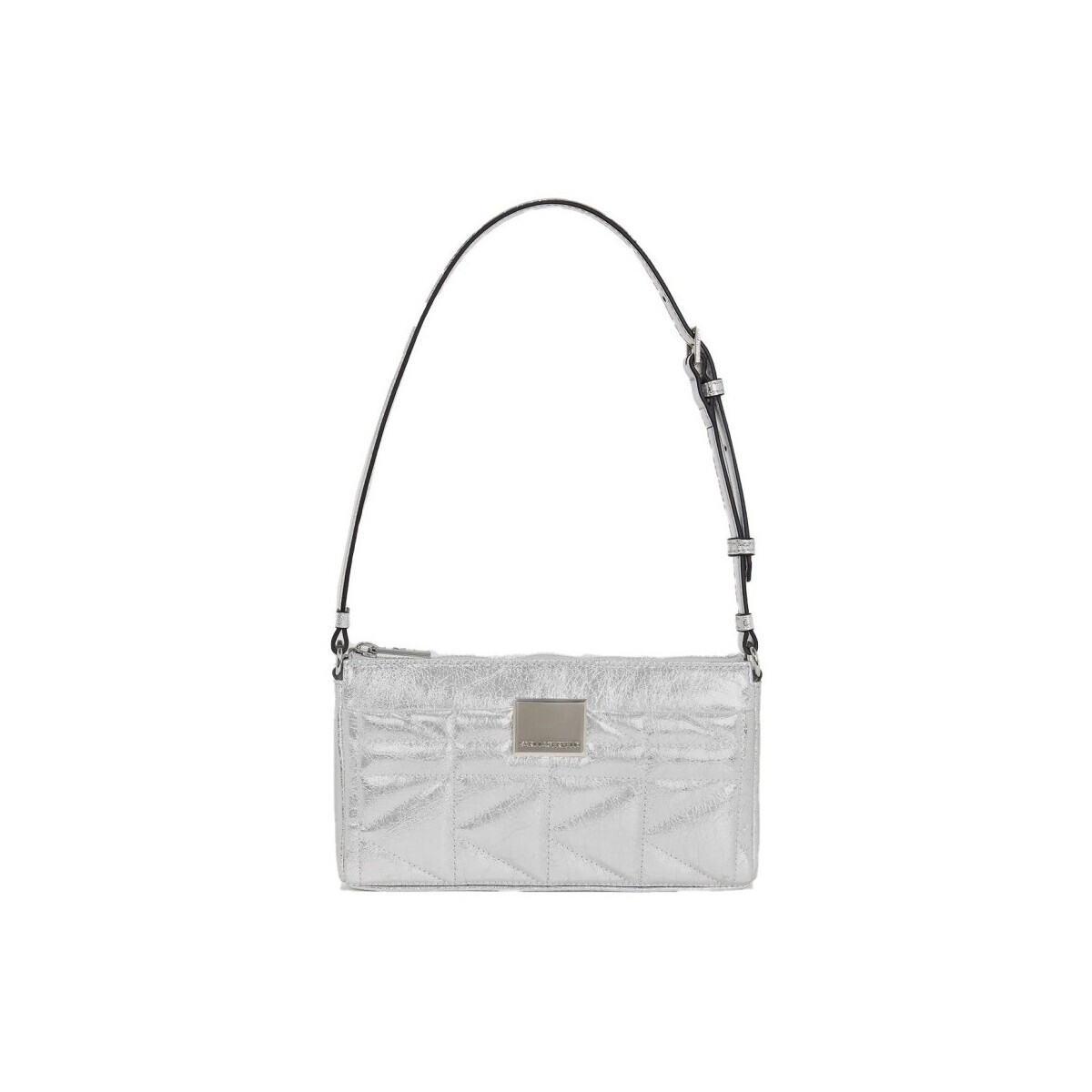 Karl Lagerfeld  A3W30311 K KUILT SP WRINKLE SB BAG  Stříbrná