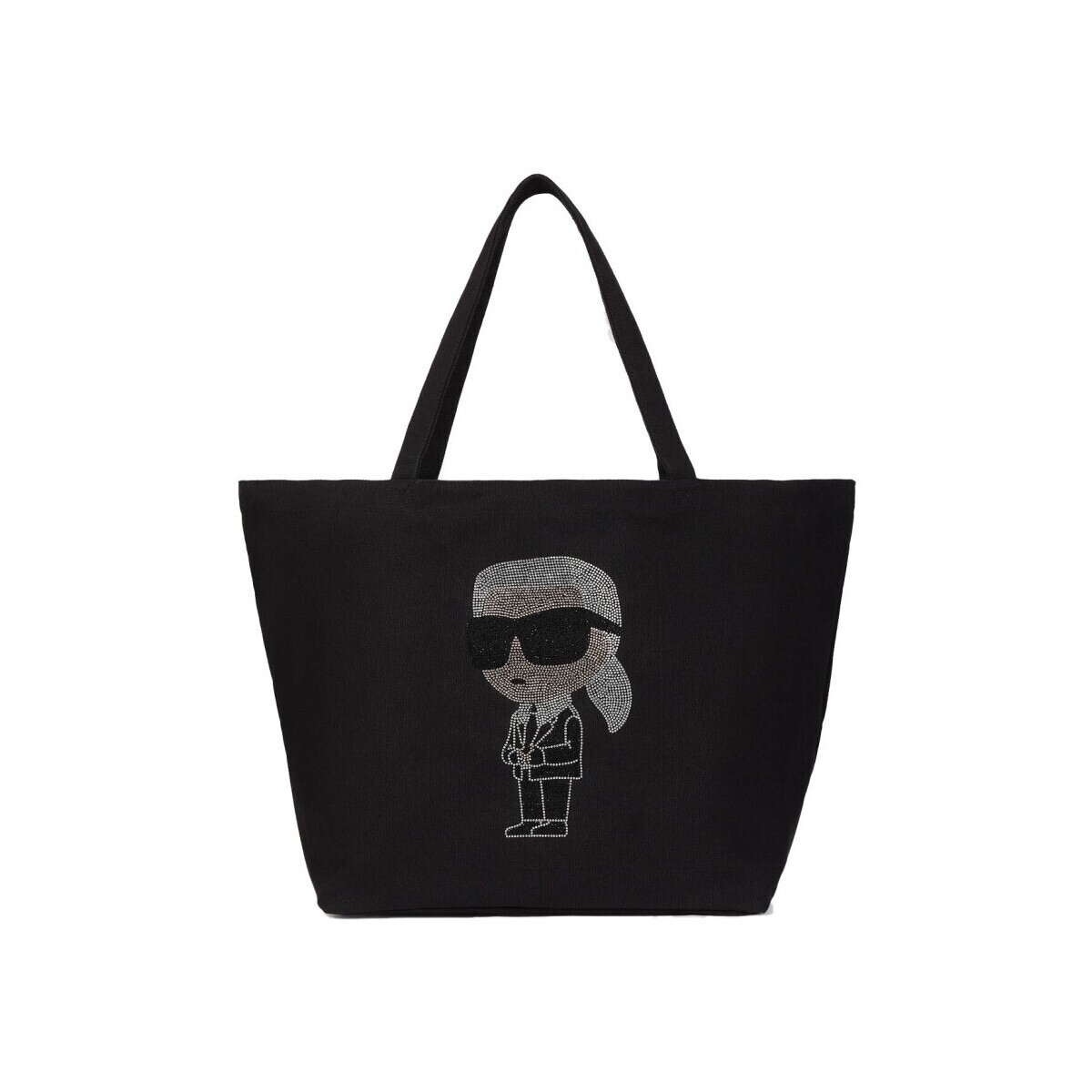 Karl Lagerfeld  A3W50016 IKON RHINESTONE SHOPPER  Černá