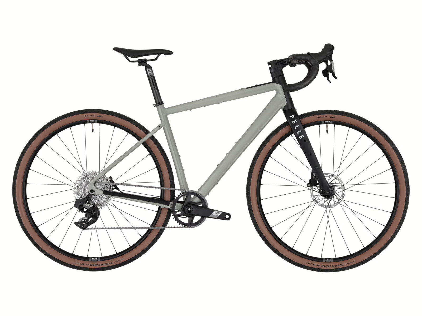 Gravel kolo Pells Raw 3 Sram Apex AXS - Caffe latte grey Varianta: S