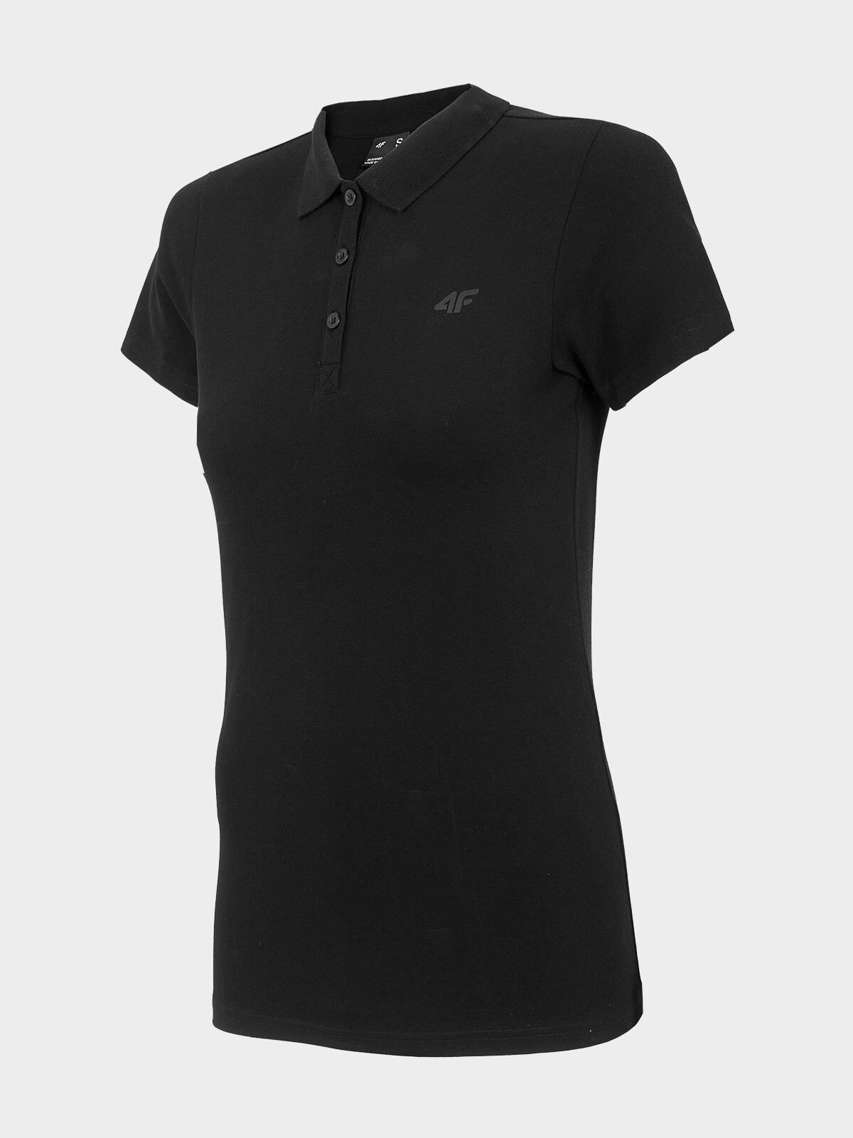 4F H4L22-TSD355 DEEP BLACK Dámské polo tričko US XS H4L22-TSD355 DEEP BLACK