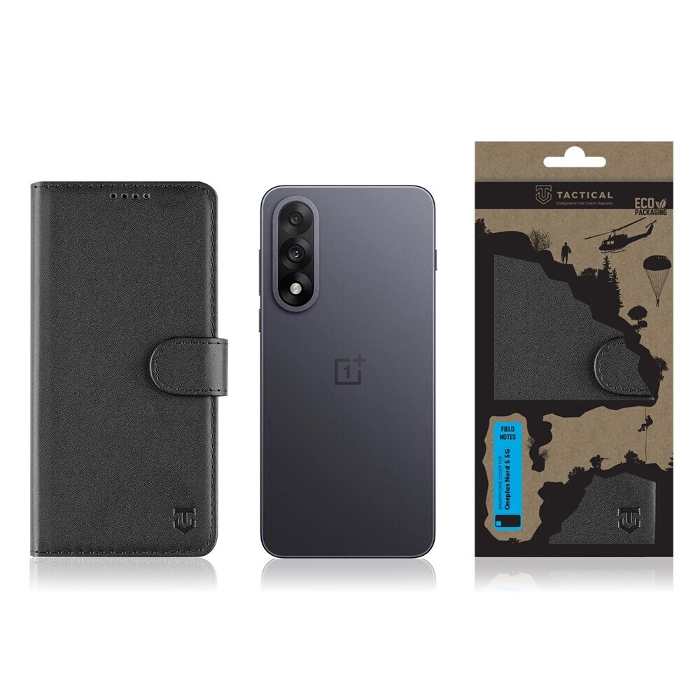 Flipové pouzdro Tactical Field Notes pro Oneplus Nord 5 5G, černá