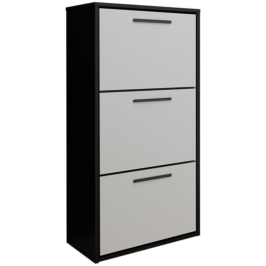 Botník Asper závěsný bílý/černý