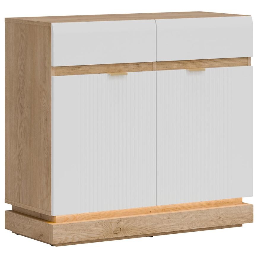 Komoda Milton ML02 dub crem torro bílá