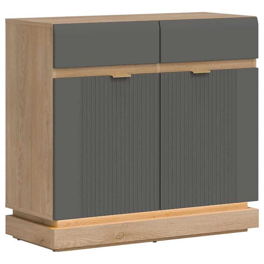 Komoda Milton ML02 dub crem torro šedá