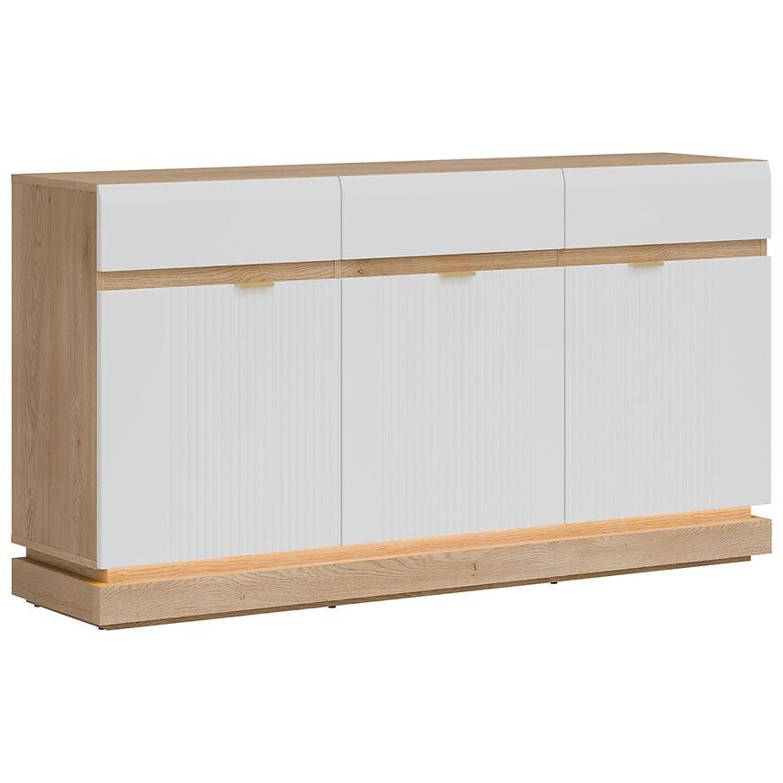 Komoda Milton ML03 dub crem torro bílá