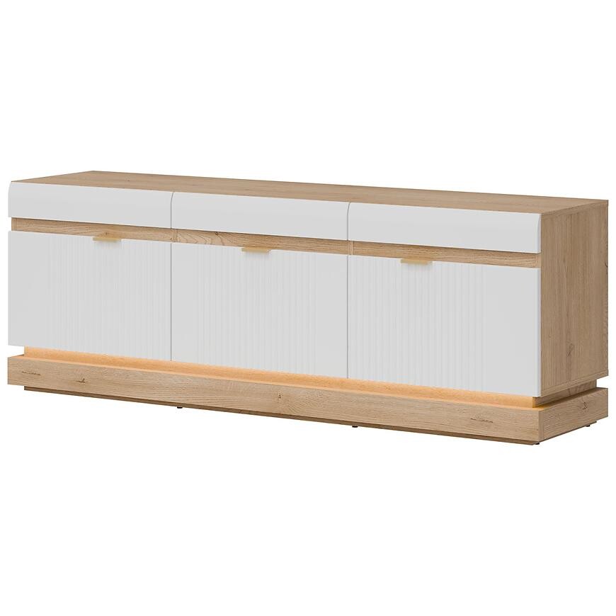 Tv stolek Milton ML01 dub crem torro bílá