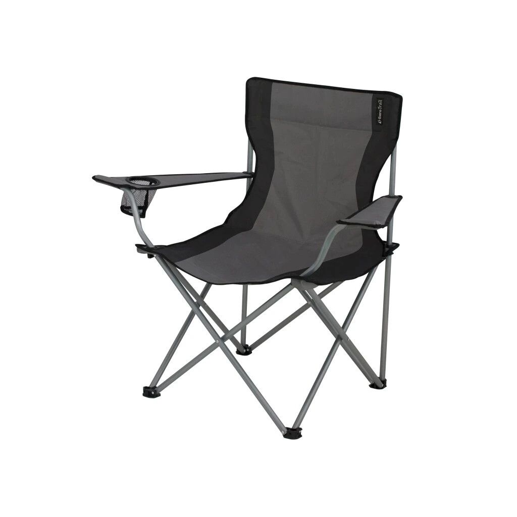 Kempinková židle Eurotrail Lausanne - šedá-černá