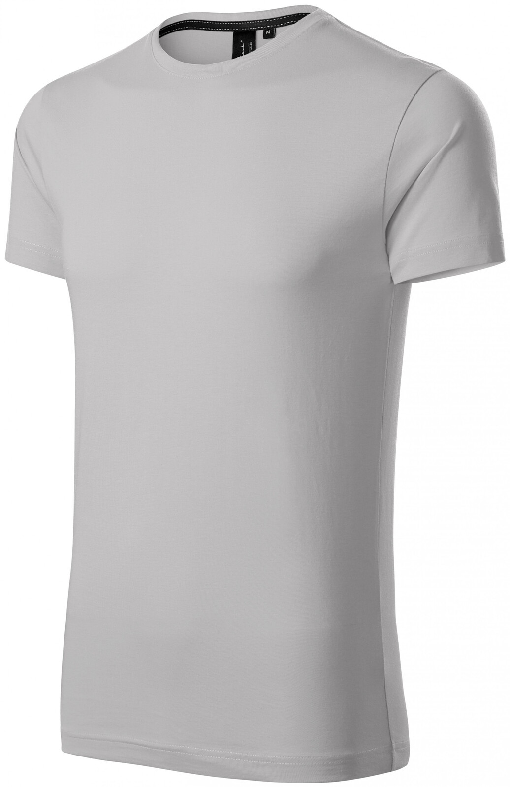 Exkluzivní pánské tričko, stříbrná šedá, M
