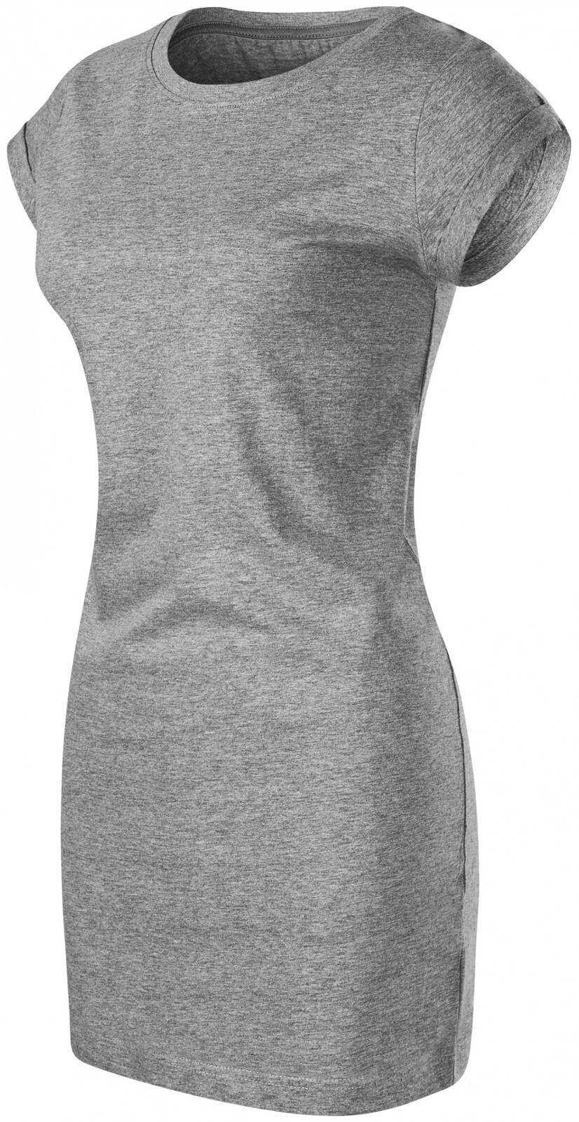 Dámské šaty pro každý den, tmavěšedý melír, S
