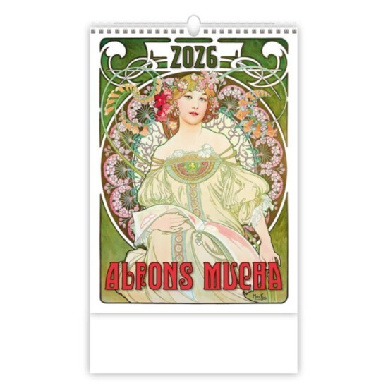 Helma 365 Nástěnný kalendář 2026 - Alfons Mucha - N177-26 - Helma 365 Umění Umění 5