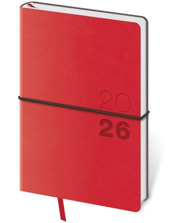 Helma 365 Týdenní diář kapesní - Flexio - červená - DFO436-2-26