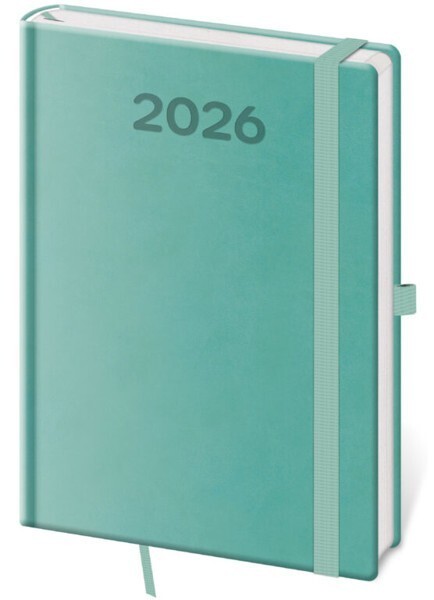 Helma 365 Týdenní diář A5 - Print Pop - světle zelená - DPP423-08-26