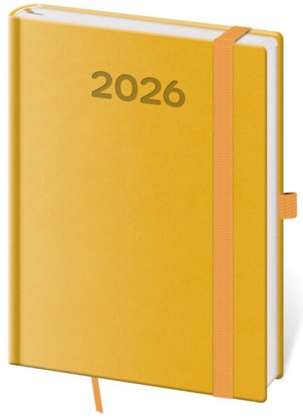 Helma 365 Denní diář B6 - Print Pop - žlutá - DPP432-09-26