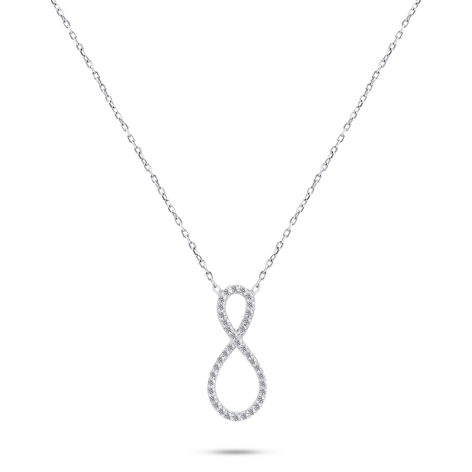 Brilio Silver Originální stříbrný náhrdelník Nekonečno NCL38W