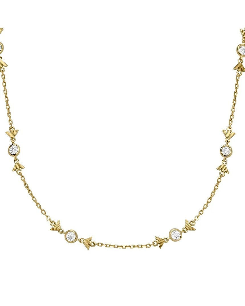 Emporio Armani Fashion pozlacený náhrdelník se zirkony EG3618710