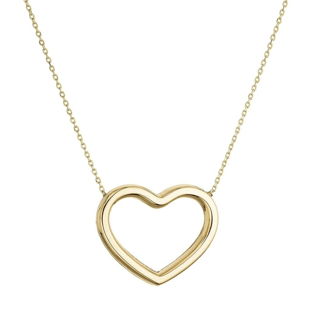 Evolution Group - Pavona Romantický zlatý náhrdelník srdíčko 92A00056