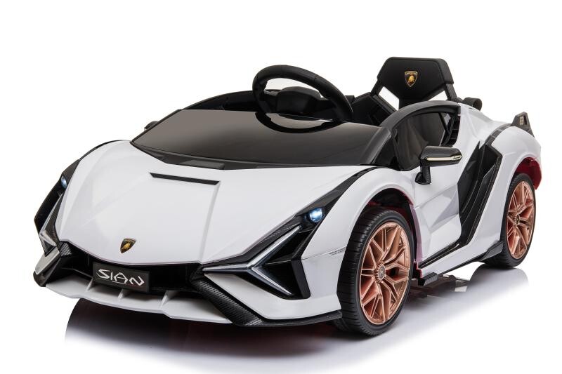 ELJET Dětské elektrické auto Lamborghini Sian bílá/white