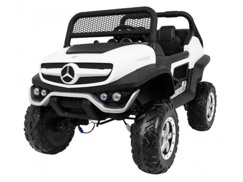 ELJET Dětské elektrické auto Mercedes Benz Unimog Truck - bílá