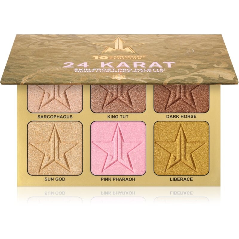 Jeffree Star Cosmetics Skin Frost™ 24K Highlighter paletka rozjasňovačů 6x7 g