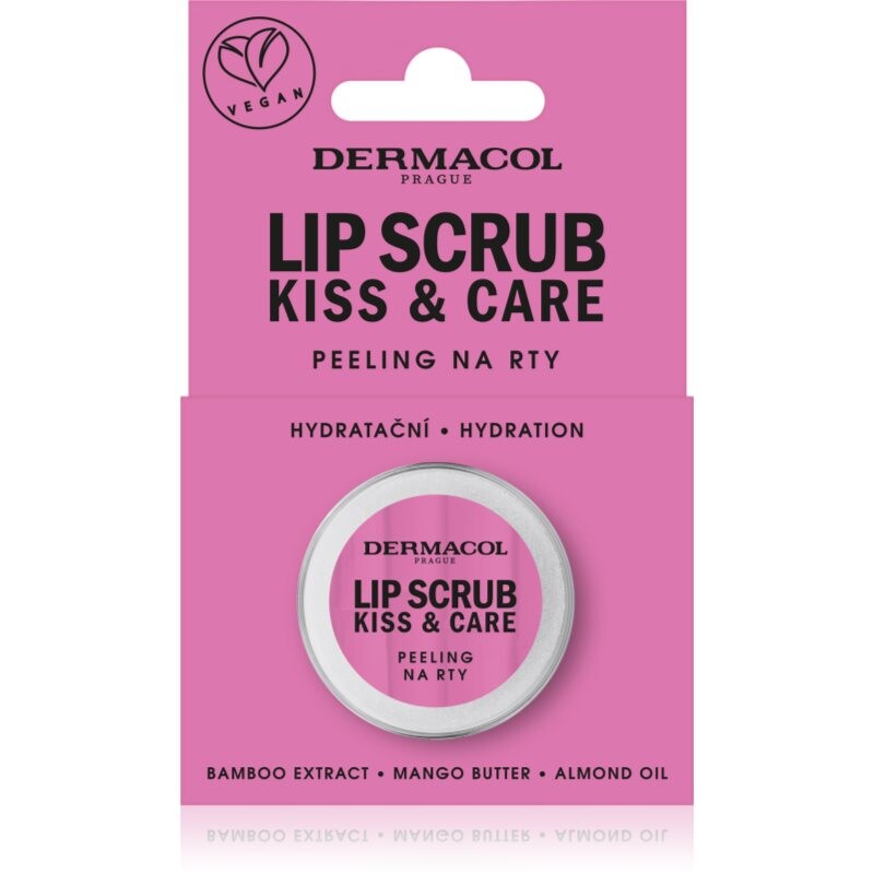 Dermacol Kiss & Care peeling na rty z bambusu vůně Red Fruit 12 ml