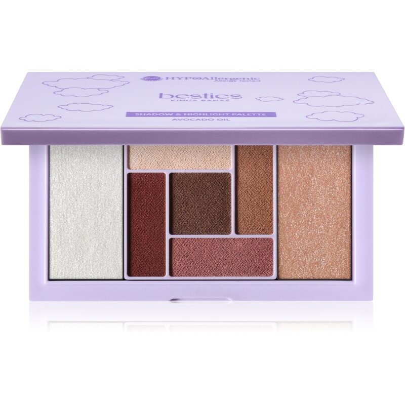 Bell Hypoallergenic Besties paletka očních stínů a rozjasňovačů 001 15.5 g