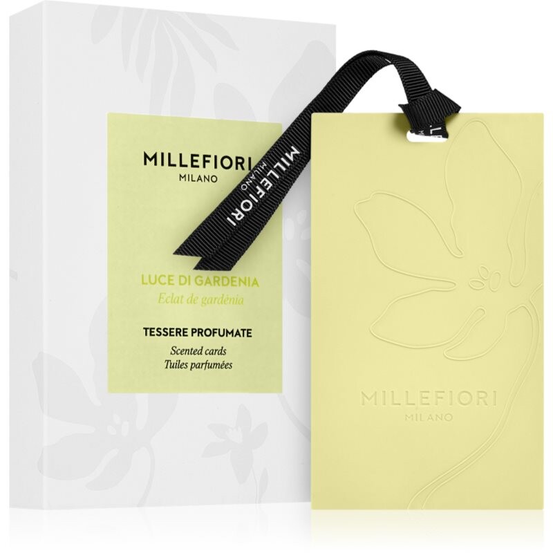Millefiori Milano Laundry Luce Di Gardenia vonná karta 3 ks