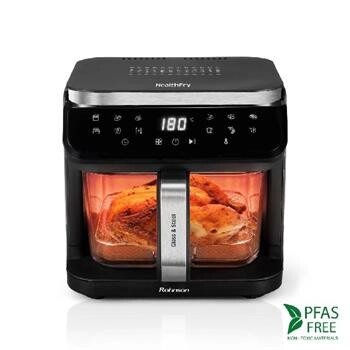 Rohnson R-2890 Glass and Steel Healtfry - 5,5 l horkovzdušná fritéza