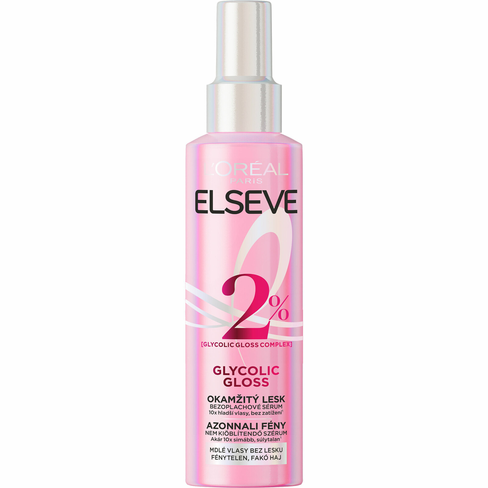 L'Oréal Paris Bezoplachové sérum pro okamžitý lesk vlasů Elseve Glycolic Gloss 150 ml