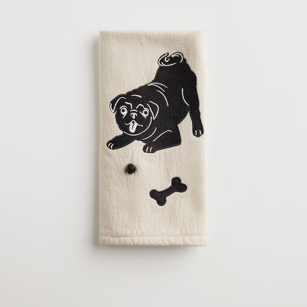 HOME & YOU Ručník kuchyňský pes 37 x 50 cm - béžová