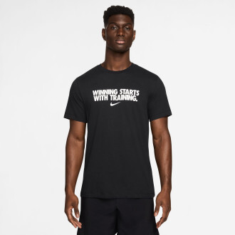 Nike  tričko Nike - winning starts with training - black HV4187-010