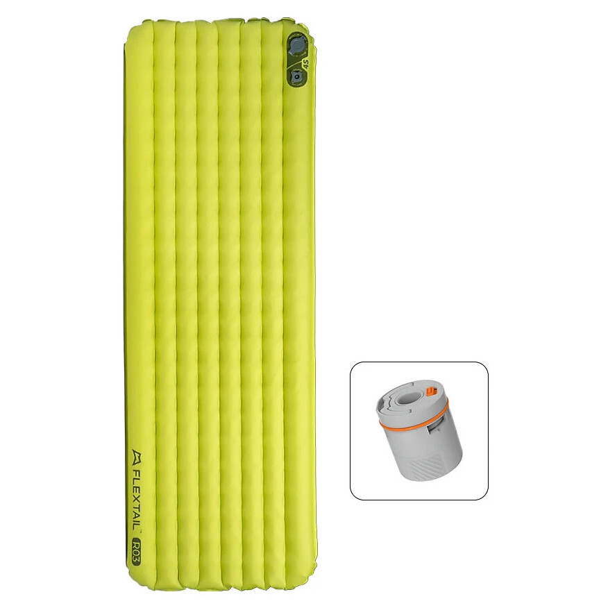 Nafukovací karimatka Flextail TINY Sleeping Pad R03 AVS - Regular Long 196 cm Velikost karimatky: Regular / Barva: zelená