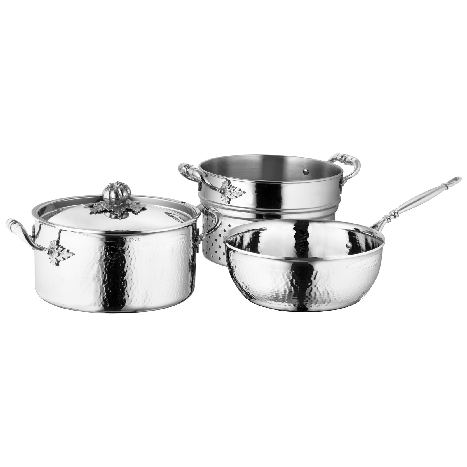 Sada hrnců OPUS PRIMA, sada 4 ks, stříbrná, nerezová ocel, Ruffoni