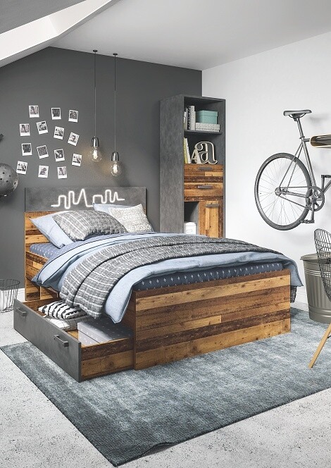 Studentský pokoj LIVANA 1, matera tmavá/old style