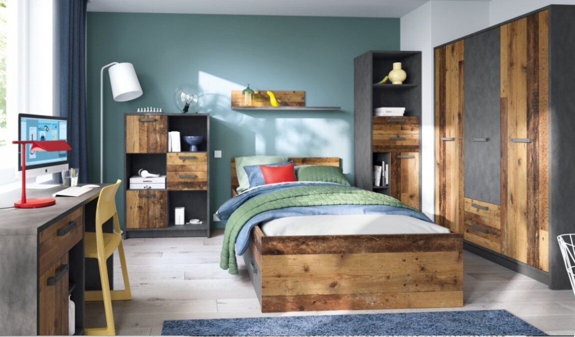 Studentský pokoj LIVANA 3, matera tmavá/old style