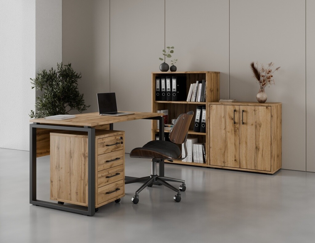 Kancelářská sestava NEJBY GIANNI PREMIUM 3, dub wotan