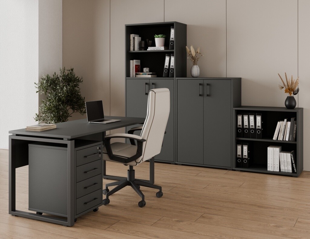 Kancelářská sestava NEJBY GIANNI PREMIUM 4, antracit