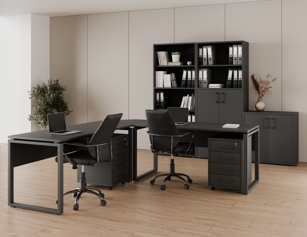 Kancelářská sestava NEJBY GIANNI PREMIUM 5, antracit