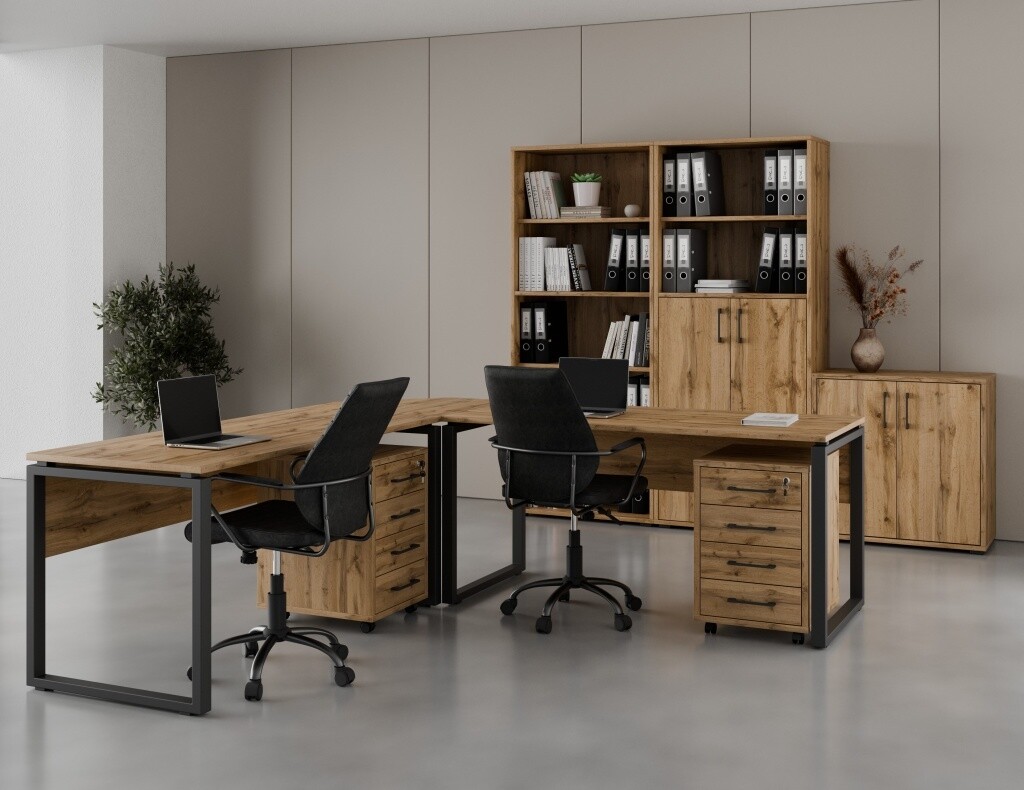 Kancelářská sestava NEJBY GIANNI PREMIUM 5, dub wotan