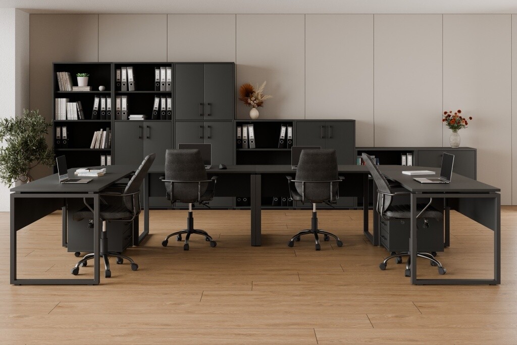 Kancelářská sestava NEJBY GIANNI PREMIUM 6, antracit