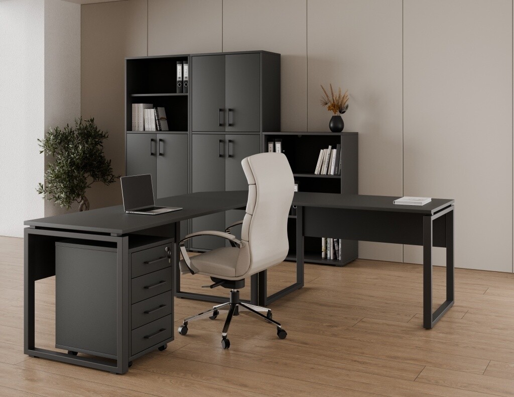 Kancelářská sestava NEJBY GIANNI PREMIUM 1, antracit