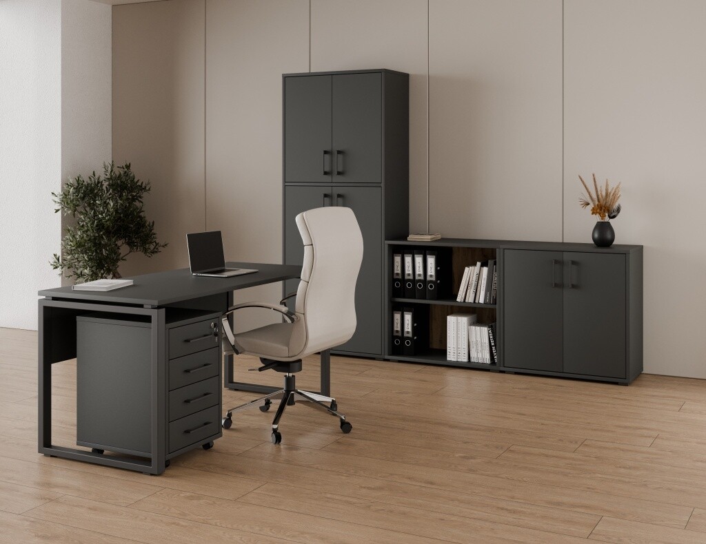 Kancelářská sestava NEJBY GIANNI PREMIUM 2, antracit