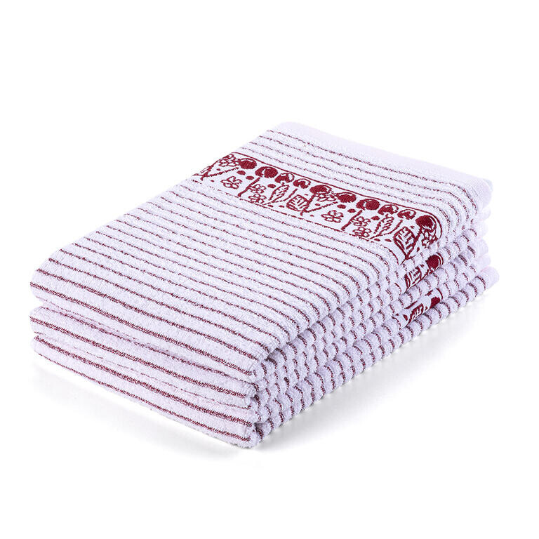 Kuchyňské froté utěrky CHERRY 40 x 60 cm sada 3 ks