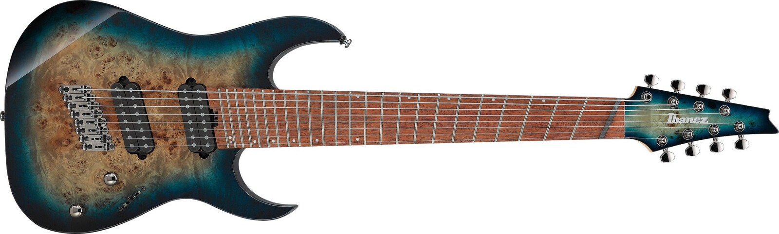 Ibanez RGMS8PB Cosmic Blue Starburst