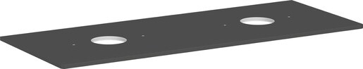 Deska pod umyvadlo Hansgrohe Xelu Q 136x1,6x55 cm šedá matná 54118910