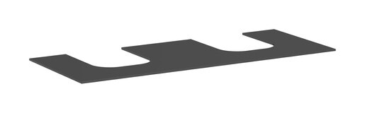 Deska pod umyvadlo Hansgrohe Xevolos E 137x1x55 cm matná břidlicově šedá mat 54207760