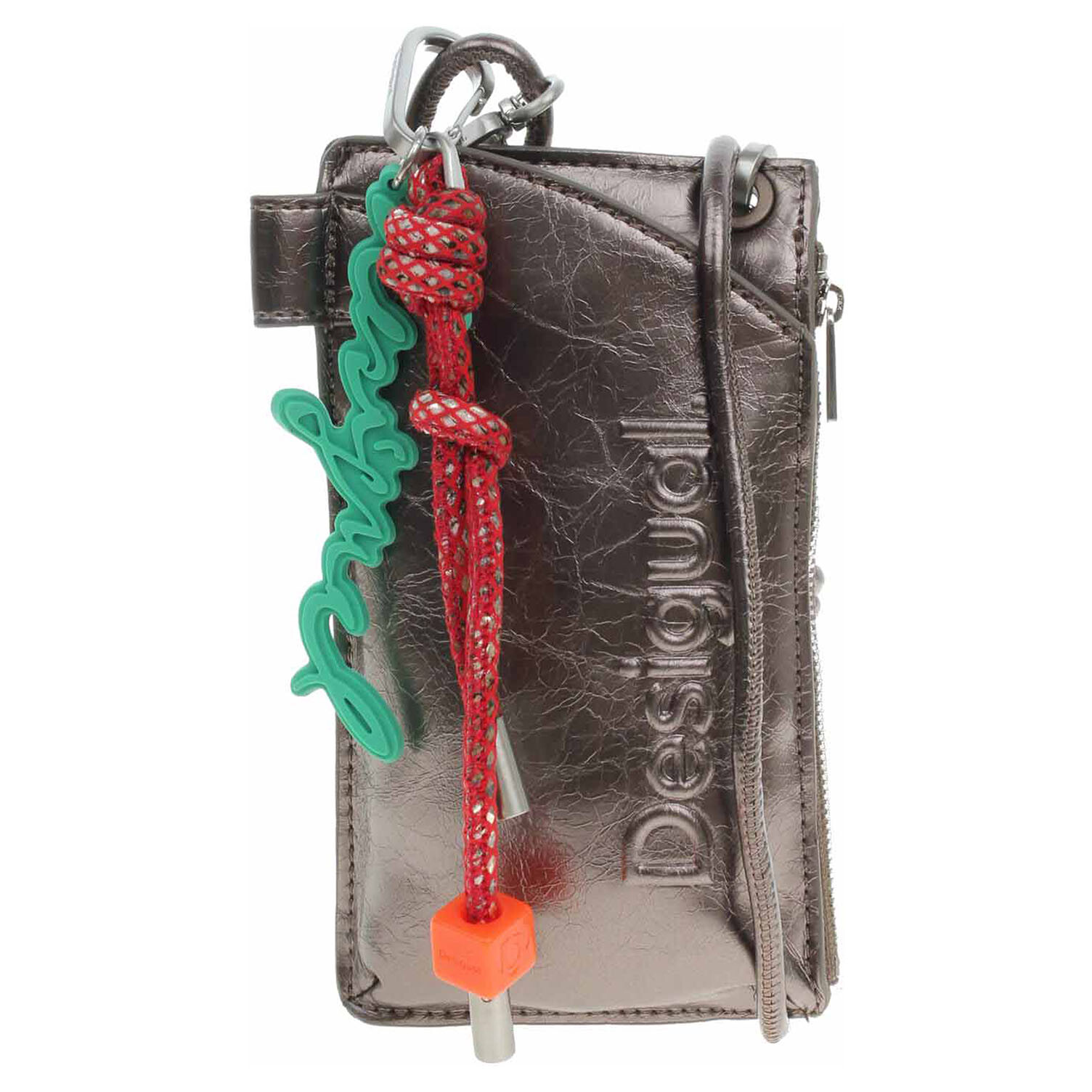 Ecco Desigual dámská crossbody na mobil 25WAYP24 9225 dark silver 11892463