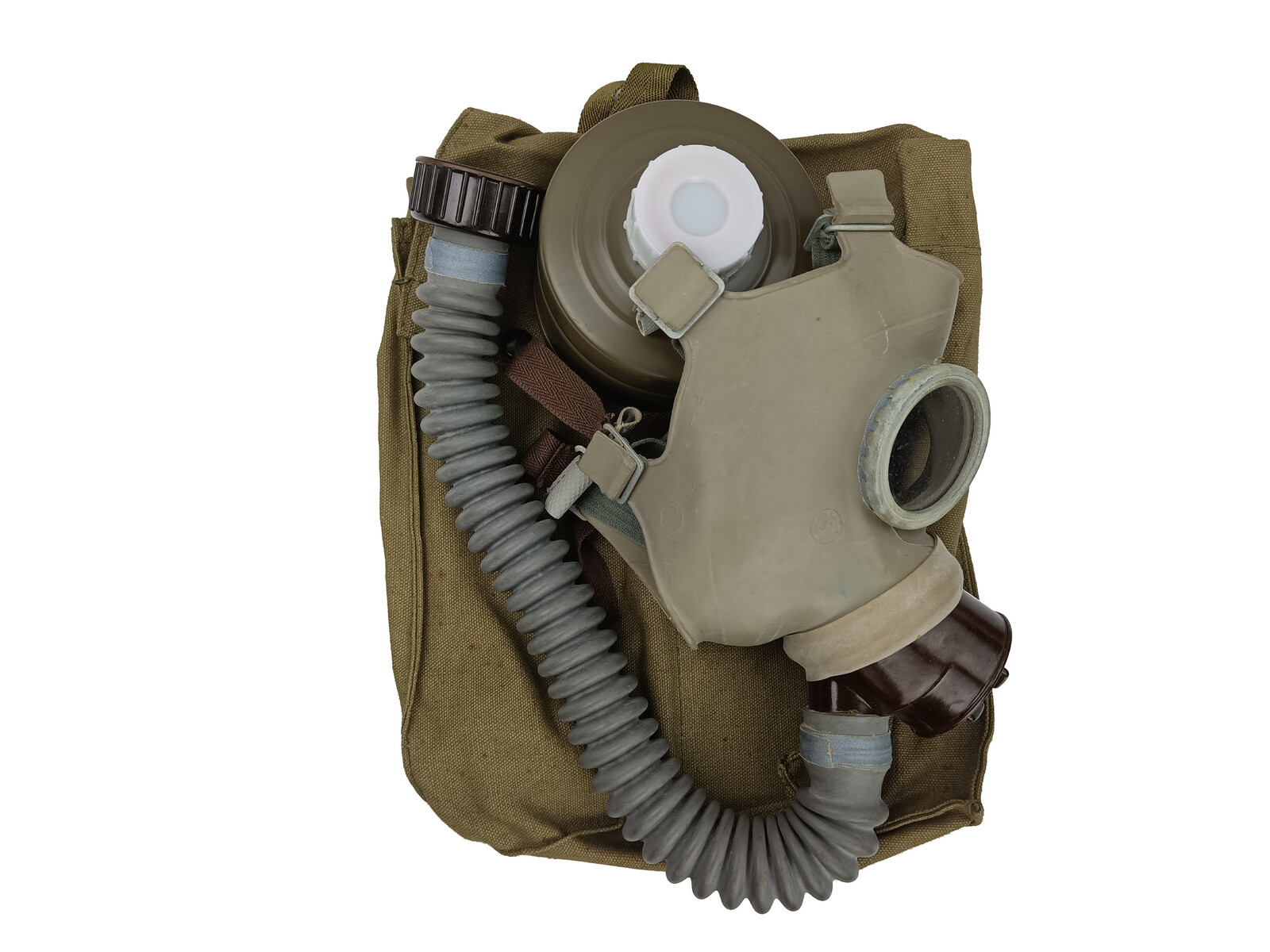 Plynová maska dětská DM-1 šedá kompletní Československo ČSLA Varianta: kompletní set, Velikost: 3